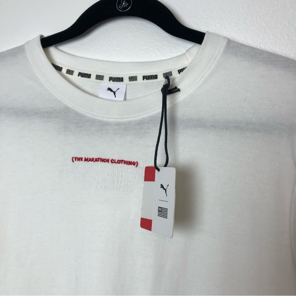Puma x TMC Men’s Marathon Puma White Tee NWT - Picture 8 of 9